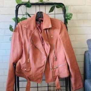 Forever21 Pink Moto Jacket